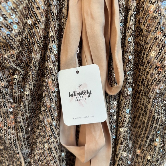Free People Gold Mini Dress - Picture 15 of 15